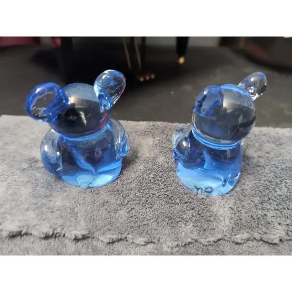 Lot: US Commemorative Fine Art Gallery COBALT BLUE Glass Koala 🐨 BEAR 3”